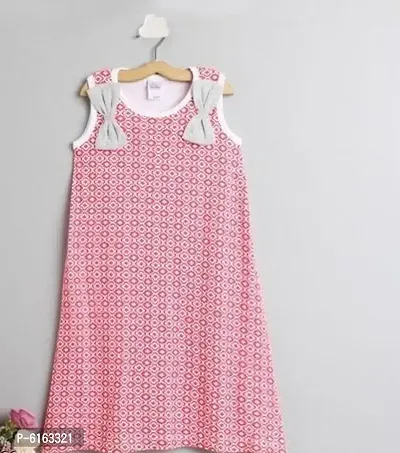 Trendy Modal Printed Dress For Girls-thumb0