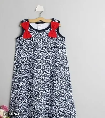 Trendy Modal Printed Dress For Girls