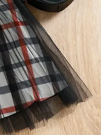 Fabulous Rayon Black Checked For Girls-thumb2