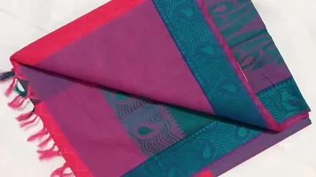 Fancy Pure Cotton Saree with Mercerized thread work 80s-thumb2