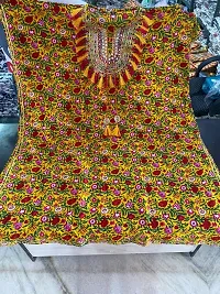 Beautiful Rayon Printed With embroidery tussels and gota work Kaftan For Women-thumb3