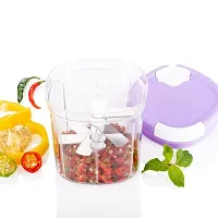 Useful 2 In1 Handy Chopper And Slicer For Home  Kitchen- 600 ml-thumb1