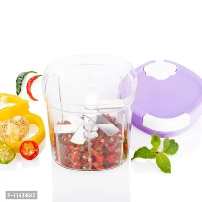 Useful 2 In1 Handy Chopper And Slicer For Home  Kitchen- 600 ml-thumb2