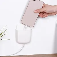 Useful Wall Mounted Storage Case With Mobile Phone Charging Port Plug Holder - Pack Of 4 Pieces-thumb1