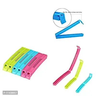 Useful Plastic Snack Bag Clip Sealer Set- Pack Of 1, 18 Pieces-thumb0