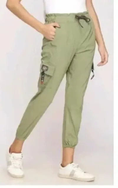 Fancy Lycra Cargo Pant For Women