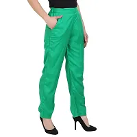 Attractive Green Rayon Solid Palazzo For Women-thumb2