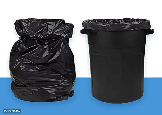 Black Garbage Bags 19*21 Inch | Pack Of 1 | 30 Bags in Roll With Easy Tie Tape