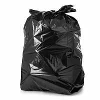 Black Garbage Bags 19*21 Inch | Pack Of 1 | 30 Bags in Roll With Easy Tie Tape-thumb3