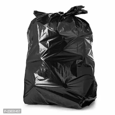 Black Garbage Bags 19*21 Inch | Pack Of 1 | 30 Bags in Roll With Easy Tie Tape-thumb4