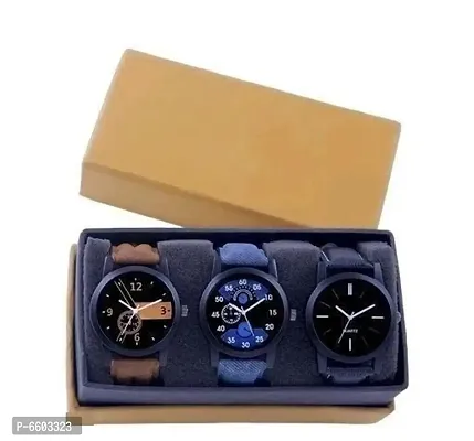 Special Super Quality Analog Watches Look Like Handsome For Boys And Mens Pack Of - 3  Analog Watch-thumb0