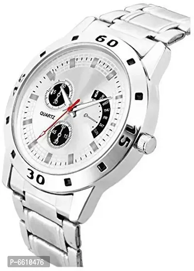 Stainless Steel White Dial Analog Mens Watch-thumb2