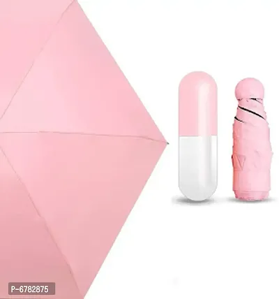 Foldable Mini Cute and Small Capsule Design Umbrella with Capsule Case (Multicolor)-thumb3