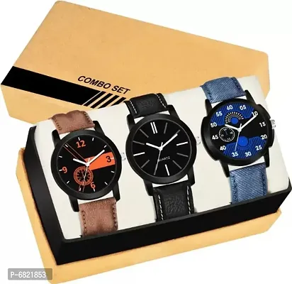 Special Super Quality Analog Watches Look Like Handsome For Boys And Mens Pack Of - 3  Analog Watch