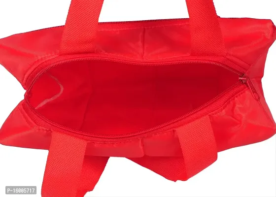 SuneshCreation Pack of 3 Red Nylon Travel Women's Casual Handbag/Shoulder Bag-thumb5