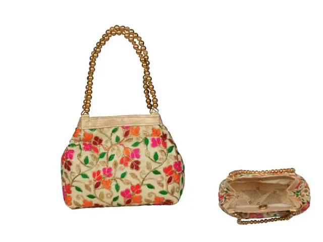Ethnic Embroidered Fabric Handbags For Women