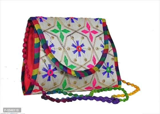 Handcrafted Traditional Embroidery Sling Bags-thumb0