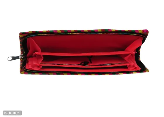 Stylish Fancy Red Traditional Handcrafted Jaipuri Gujrati Clutch Or Purse For Women  Girls-thumb2
