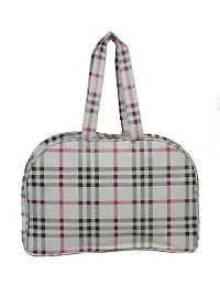 Sunesh Creation White Synthetic Handbag,Duffle Bag, Handbag for Women, Luggage Bag for Unisex,Travel Tote Bags-thumb2