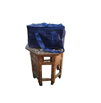 Sunesh Creation Nylon Fabric Small (5 L) Foldable Waterproof Travel Bag with Zip Closure(Blue(31x22x20 cm))-thumb3