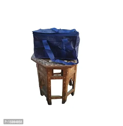 Sunesh Creation Nylon Fabric Small (5 L) Foldable Waterproof Travel Bag with Zip Closure(Blue(31x22x20 cm))-thumb4