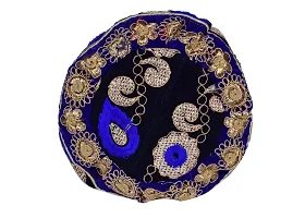 SuneshCreation Raw Silk Floral Ethnic Rajasthani Multicolor Embroidered Potli Bag Handbag, Wristlets, Clutch for Women, Girls with Handmade Perfect Gifts (16 x 11 x 21 cm)-thumb2