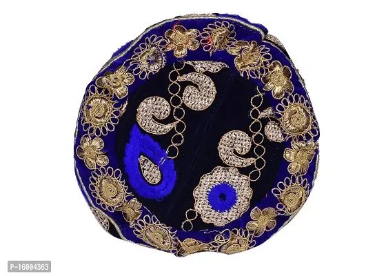 SuneshCreation Raw Silk Floral Ethnic Rajasthani Multicolor Embroidered Potli Bag Handbag, Wristlets, Clutch for Women, Girls with Handmade Perfect Gifts (16 x 11 x 21 cm)-thumb3
