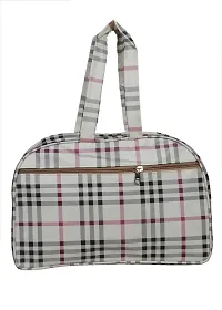 Sunesh Creation White Synthetic Handbag,Duffle Bag, Handbag for Women, Luggage Bag for Unisex,Travel Tote Bags-thumb1