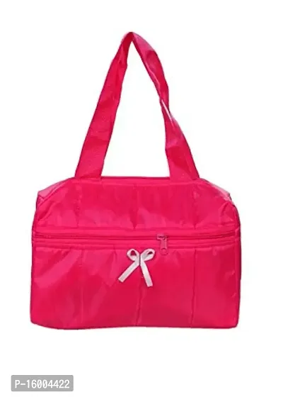 SuneshCreation Nylon Travel Women's Casual Handbag/Shoulder Bag (Pink)-thumb0