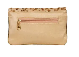 SuneshCreation Women's Golden Handbag | Bridal Clutch-thumb2