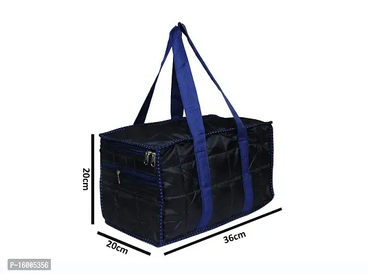 Sunesh Creation Nylon Fabric Small Foldable Waterproof Travel Bag/Duffle Bag with Zip Closure(Blue)-thumb4
