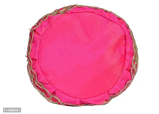 SuneshCreation Raw Silk Floral Ethnic Rajasthani Multicolor Embroidered Potli Bag Handbag, Wristlets, Clutch for Women, Girls with Handmade Perfect Gifts(16 x 11 x 21 cm)-thumb3