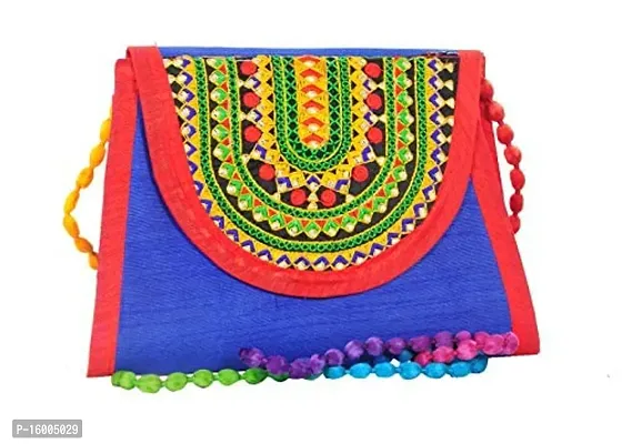 Rajasthani Embroidery Purse For Women - Multicolored Flowers – Vintage  Gulley