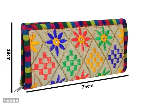 Sunesh Creation Traditional Handcrafted Jaipuri Gujrati Clutch or Purse for Women  Girls-thumb4