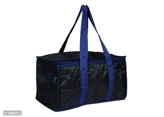 Sunesh Creation Nylon Fabric Small (5 L) Foldable Waterproof Travel Bag/Duffle Bag with Zip Closure(Blue)(31 X 20 X 20 cm) (Blue 3)-thumb0
