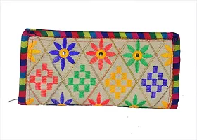 Sunesh Creation Traditional Handcrafted Jaipuri Gujrati Clutch or Purse for Women  Girls-thumb1