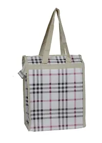 SuneshCreation Tiffin Lunch Box Tote Bag for Women and Men Lunch Bag (White, 10 L)-thumb1