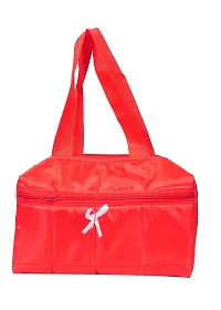 SuneshCreation Pack of 3 Red Nylon Travel Women's Casual Handbag/Shoulder Bag-thumb2