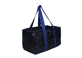Sunesh Creation Nylon Fabric Small (5 L) Foldable Waterproof Travel Bag/Duffle Bag with Zip Closure(Blue)(31 X 20 X 20 cm) (Blue 3)-thumb1