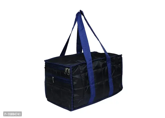 Sunesh Creation Nylon Fabric Small (5 L) Foldable Waterproof Travel Bag/Duffle Bag with Zip Closure(Blue)(31 X 20 X 20 cm) (Blue 3)-thumb2