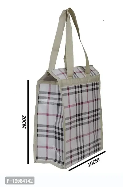 SuneshCreation Tiffin Lunch Box Tote Bag for Women and Men Lunch Bag (White, 10 L)-thumb5