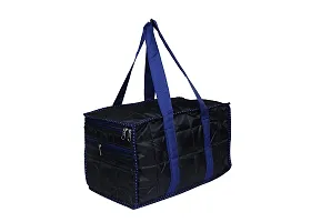 Sunesh Creation Nylon Fabric Small Foldable Waterproof Travel Bag/Duffle Bag with Zip Closure(Blue)-thumb1