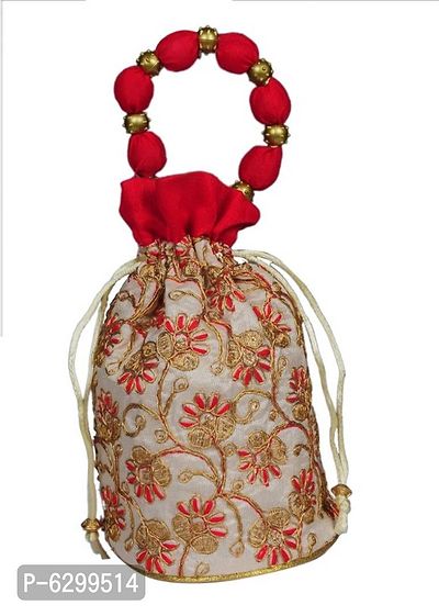 Women Stylish Embroidered Pouch and Potil
