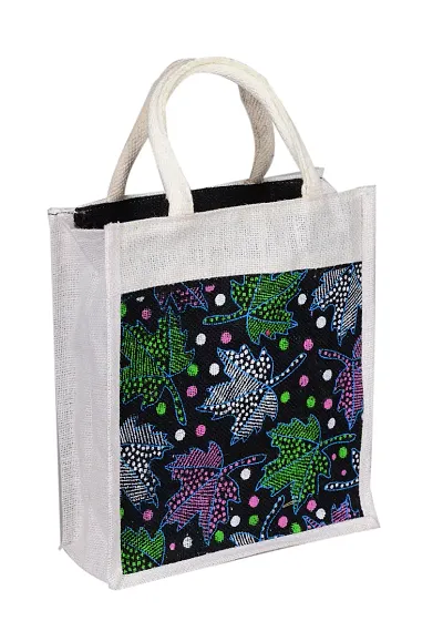 Stylish Jute Reusable Bag Heavy Duty Grocery Vegetable Shopping Bags