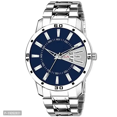 Screen New Classic Silver Watch For Men and Boy-thumb0