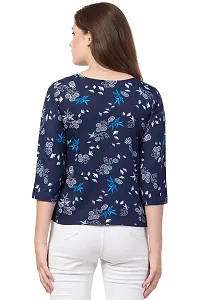 Fancy Floral Print Regular Women Multicolor Top Nowtryit (Pack of 3) (Large, Multicolored Set 25)-thumb2