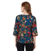 Fancy Floral Print Regular Women Multicolor Top Nowtryit (Pack of 3) (Large, Multicolored Set 11)-thumb2