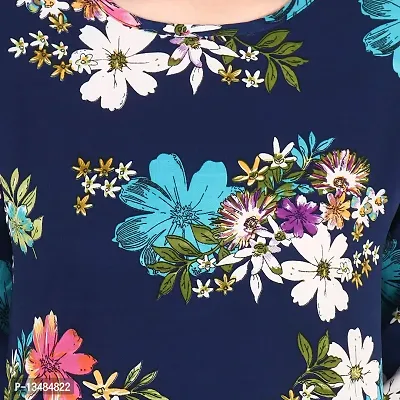 Fancy Floral Print Regular Women Multicolor Top Nowtryit (Pack of 3) (Medium, Multicolored Set 16)-thumb2