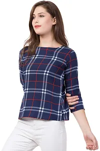 Women's Regular Fit Maroon & Red Line Top Now Try IT-thumb1