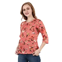 Fancy Floral Print Regular Women Multicolor Top Nowtryit (Pack of 3) (Large, Multicolored Set 15)-thumb3